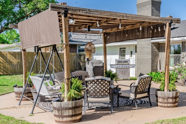 2211 N Aspen Dr, Pampa, TX 79065 - view of patio / terrace featuring area for grilling