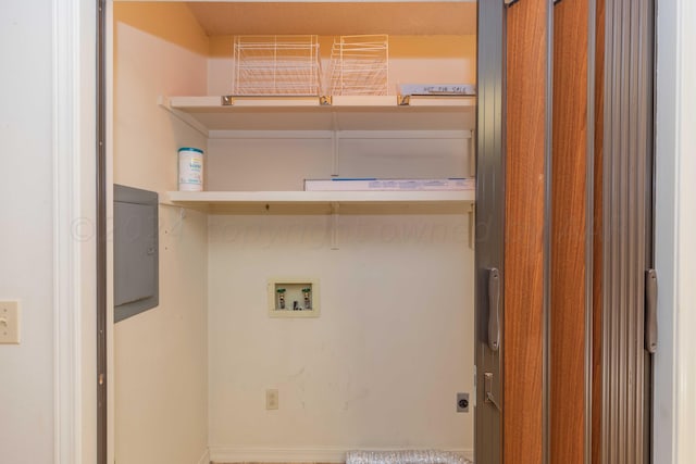 2807 S Harrison St, Amarillo, TX 79109 - laundry room with washer hookup and hookup for an electric dryer