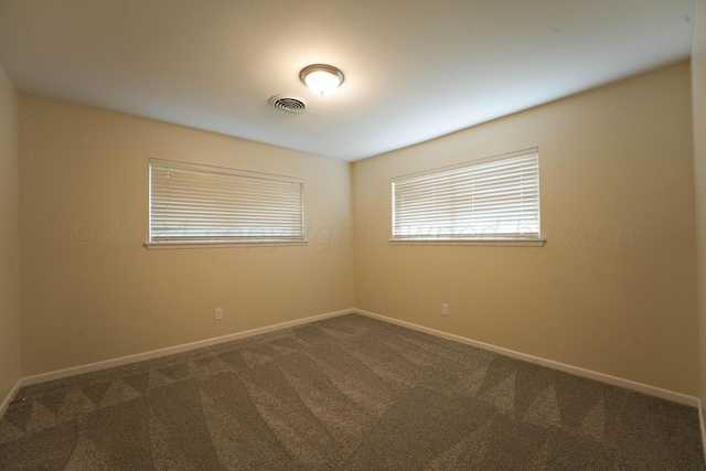 view of carpeted empty room