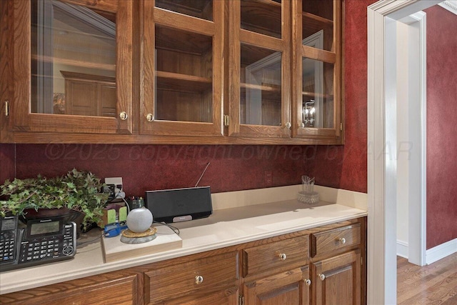 3511 Kensington Pl, Amarillo, TX 79121 - bar with wood finished floors