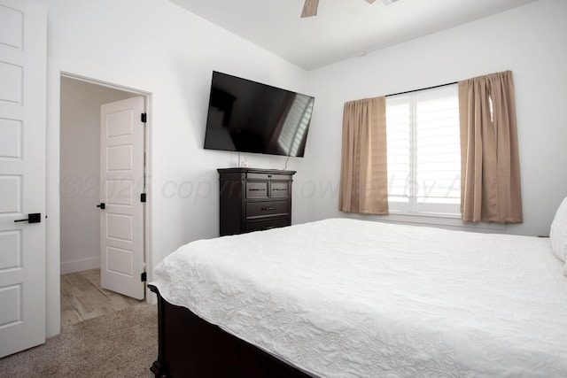 9800 Barton Springs Dr, Amarillo, TX 79119 - carpeted bedroom with a ceiling fan and baseboards