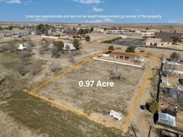 drone / aerial view featuring view of desert