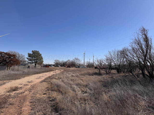 exterior space with a rural view