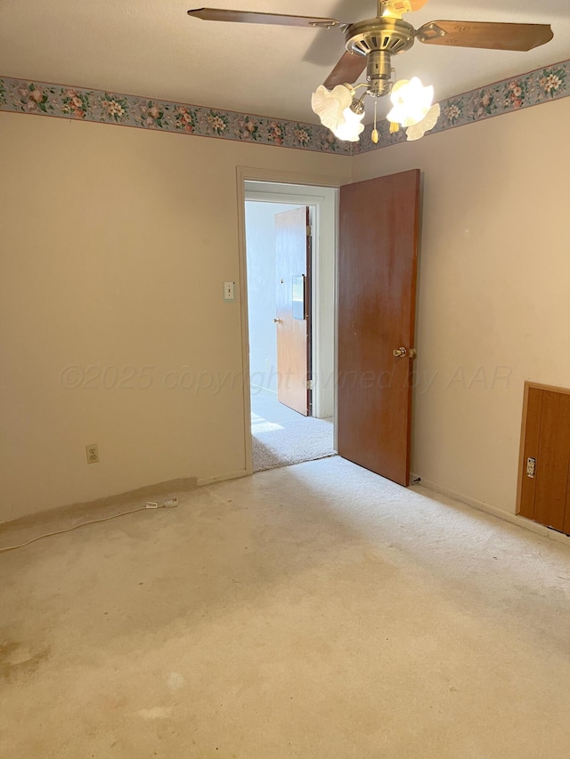2601 N Highland St, Amarillo, TX 79107 - carpeted spare room with ceiling fan