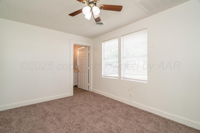 4106 S Jackson St, Amarillo, TX 79110 - carpeted spare room with ceiling fan and baseboards