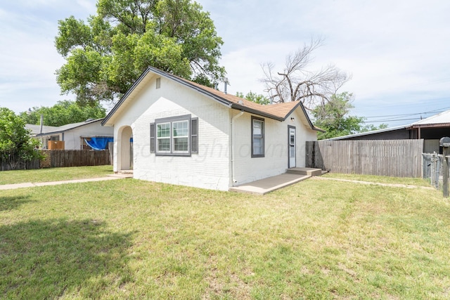 4106 S Jackson St, Amarillo, TX 79110 - rear view of property with brick siding