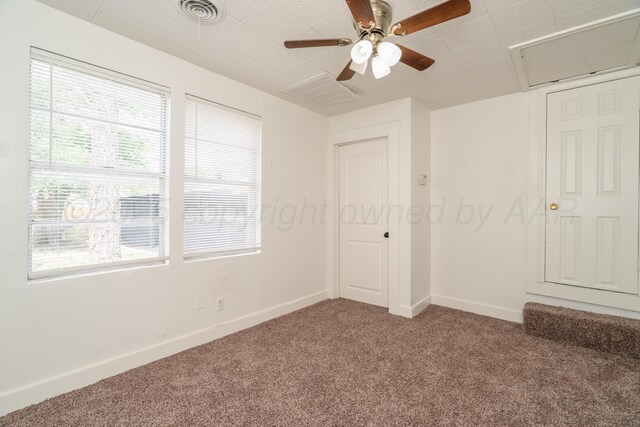 4106 S Jackson St, Amarillo, TX 79110 - unfurnished bedroom featuring carpet floors and a ceiling fan