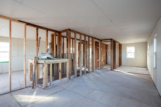 view of basement