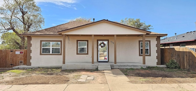 view of ranch-style home