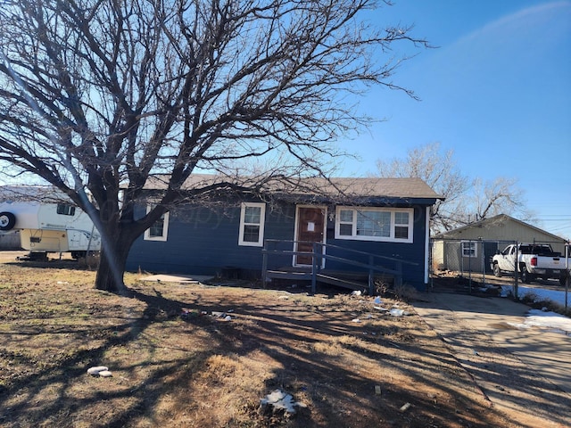 view of ranch-style home