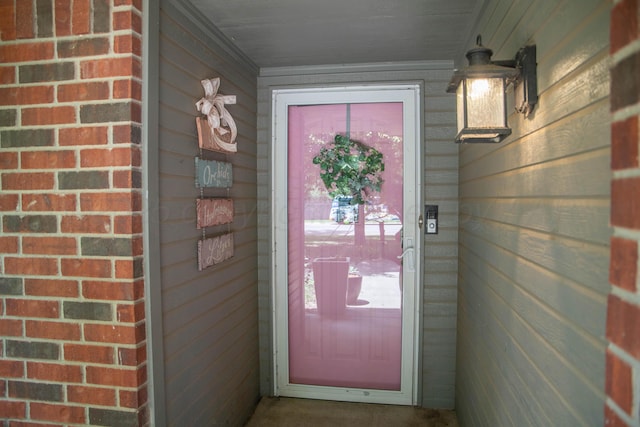 503 Maple Ave, Panhandle, TX 79068 - property entrance with brick siding