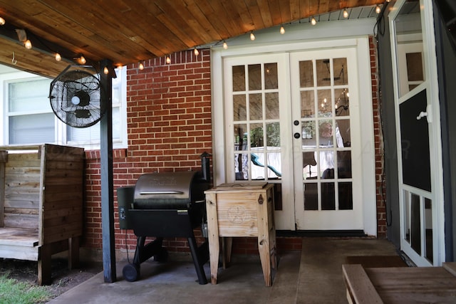 3603 S Lamar St, Amarillo, TX 79109 - view of patio featuring french doors and grilling area