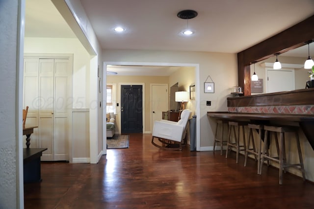 3603 S Lamar St, Amarillo, TX 79109 - corridor featuring wood finished floors and recessed lighting