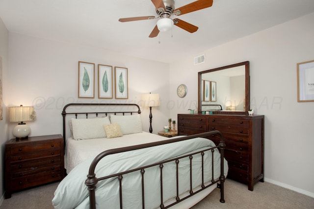 907 Broadmoor St, Amarillo, TX 79106 - bedroom featuring carpet and a ceiling fan