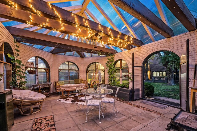 907 Broadmoor St, Amarillo, TX 79106 - view of patio / terrace with a pergola and outdoor dining space