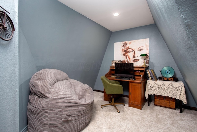 907 Broadmoor St, Amarillo, TX 79106 - office area with light carpet and recessed lighting