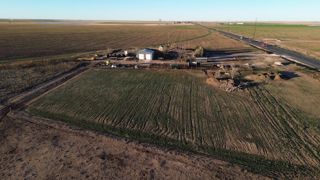 aerial view with a rural view