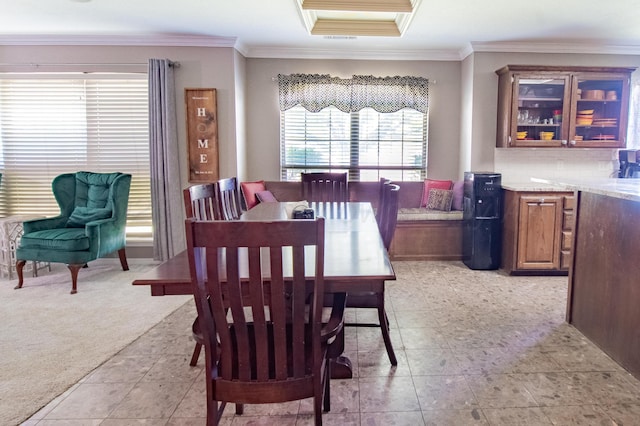 8201 Prosper Dr, Amarillo, TX 79119 - dining area featuring ornamental molding