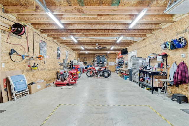 4687 E Fm 1151, Amarillo, TX 79118 - garage with a workshop area