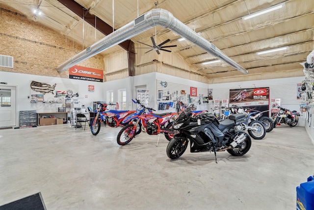 4687 E Fm 1151, Amarillo, TX 79118 - garage with ceiling fan
