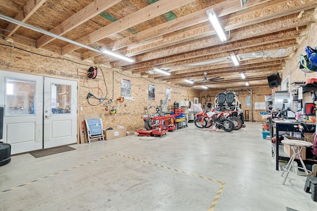 4687 E Fm 1151, Amarillo, TX 79118 - garage with a workshop area