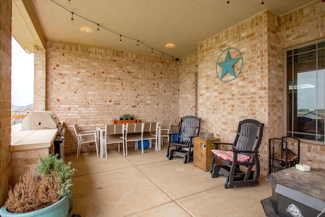 9191 E Strawberry Fields Dr, Canyon, TX 79119 - view of patio featuring outdoor dining space