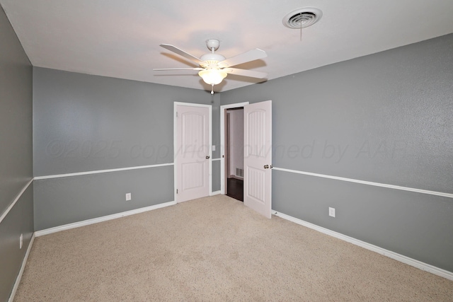 5507 Harvard St, Amarillo, TX 79109 - unfurnished bedroom featuring baseboards, carpet, and a ceiling fan