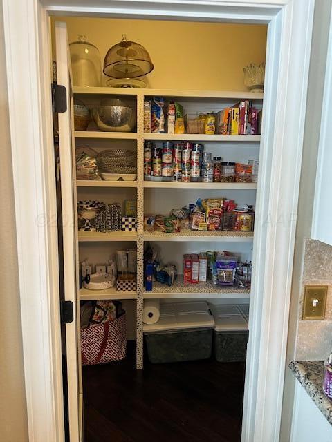 view of pantry