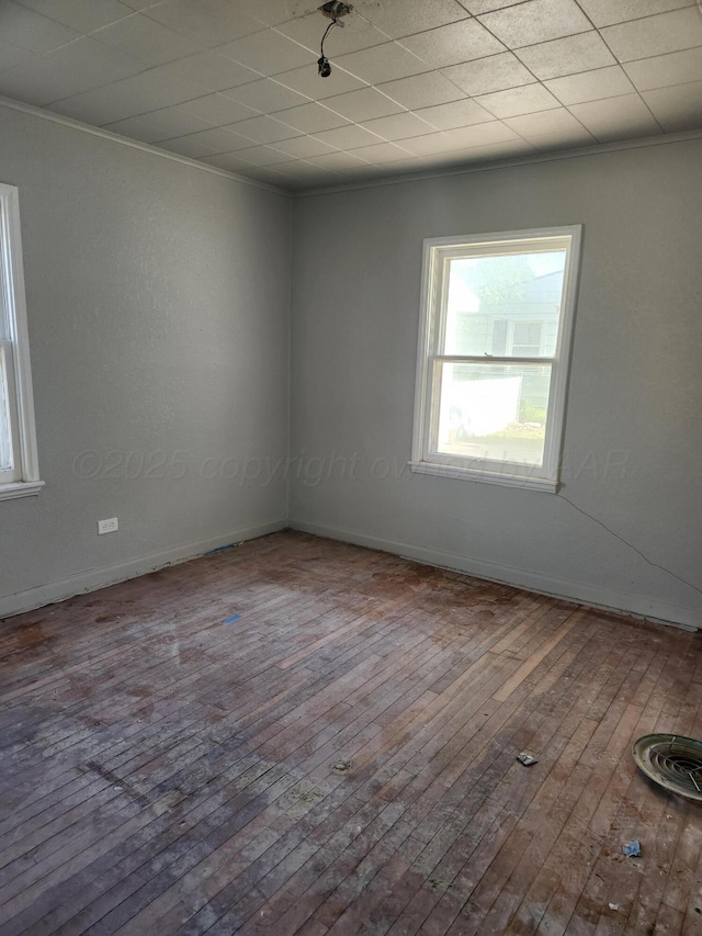 1002 N Spring St, Amarillo, TX 79107 - unfurnished room featuring ornamental molding, wood-type flooring, and baseboards
