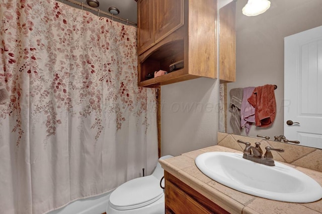 8313 Irvington Ct, Amarillo, TX 79119 - bathroom featuring toilet and vanity