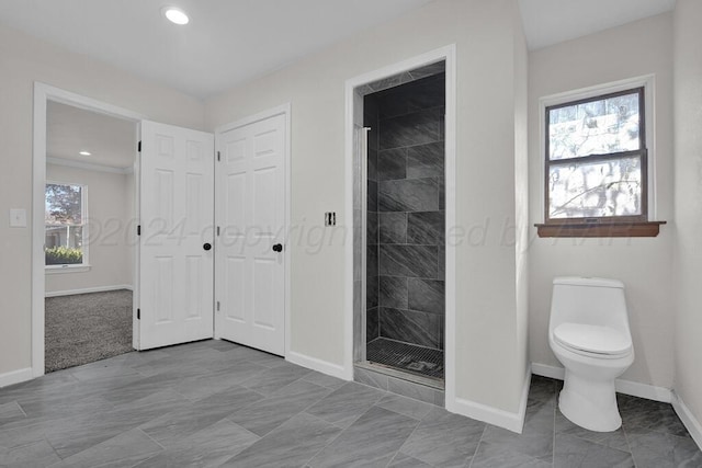 4204 Roxton Dr, Amarillo, TX 79109 - full bathroom featuring a shower stall and recessed lighting