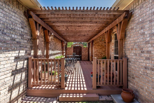 7808 Pineridge Dr, Amarillo, TX 79119 - deck with a pergola