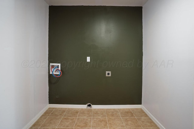 3804 NE 26th Ave, Amarillo, TX 79107 - laundry room featuring washer hookup, hookup for an electric dryer, and baseboards