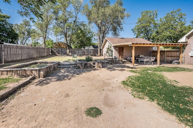 view of yard featuring a patio