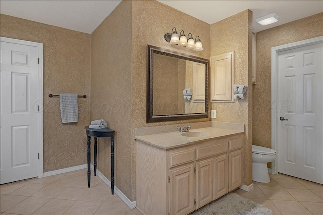 3507 Brennan Gdns, Amarillo, TX 79121 - bathroom with tile patterned floors and vanity
