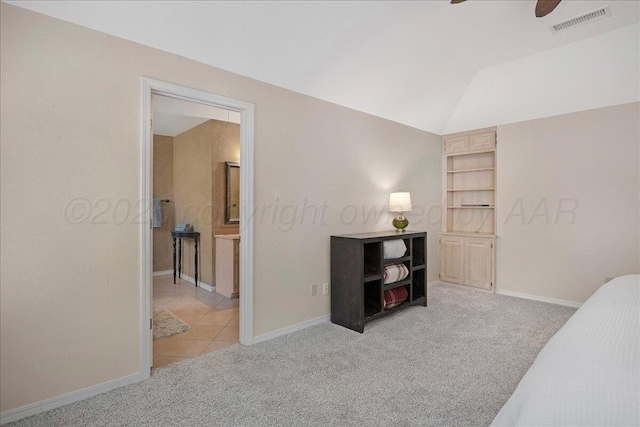 3507 Brennan Gdns, Amarillo, TX 79121 - bedroom featuring carpet flooring and lofted ceiling