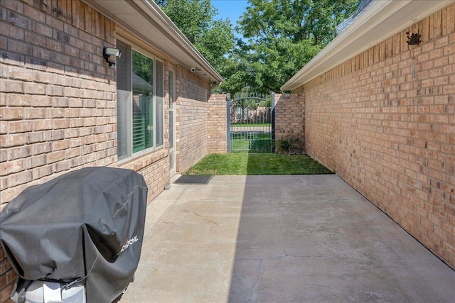 3507 Brennan Gdns, Amarillo, TX 79121 - view of patio / terrace with area for grilling and a gate