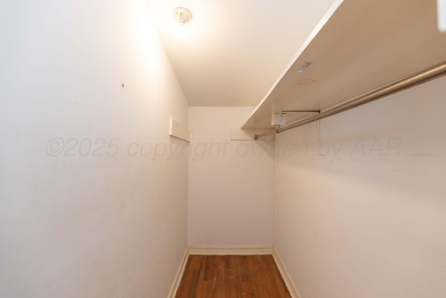 507 Aaron Rd, Fritch, TX 79036 - walk in closet featuring wood finished floors
