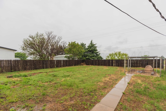 507 Aaron Rd, Fritch, TX 79036 - view of yard featuring a fenced backyard