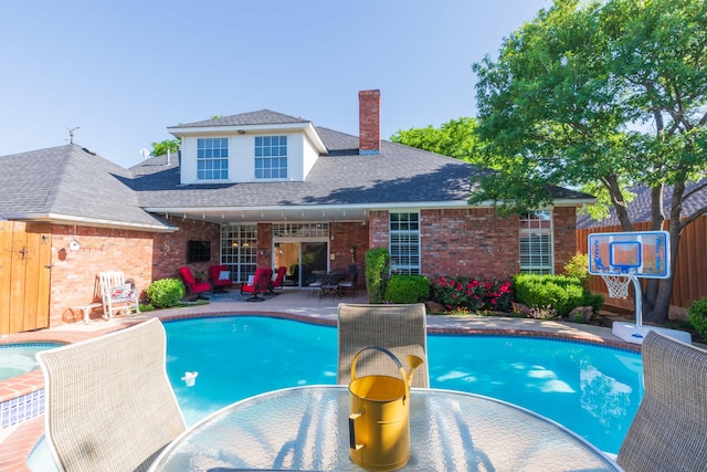 7821 Covington Pkwy, Amarillo, TX 79121 - view of swimming pool with a patio area and outdoor dining space