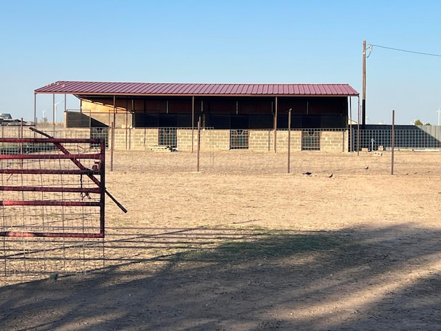 view of stable