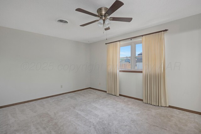 6814 Blacksmith Ln, Amarillo, TX 79109 - unfurnished room with carpet and ceiling fan