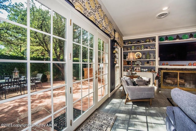 2802 S Hughes St, Amarillo, TX 79109 - sunroom / solarium featuring french doors
