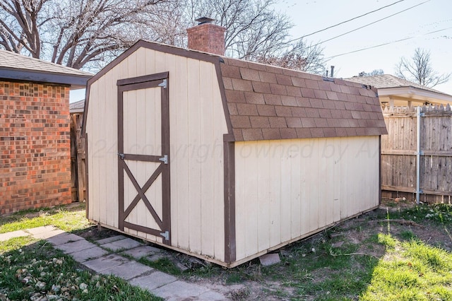 view of outdoor structure