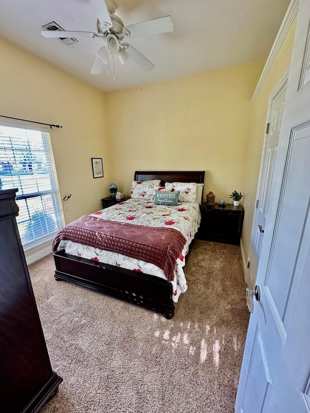 8422 Addison Dr, Amarillo, TX 79119 - carpeted bedroom featuring ceiling fan and baseboards