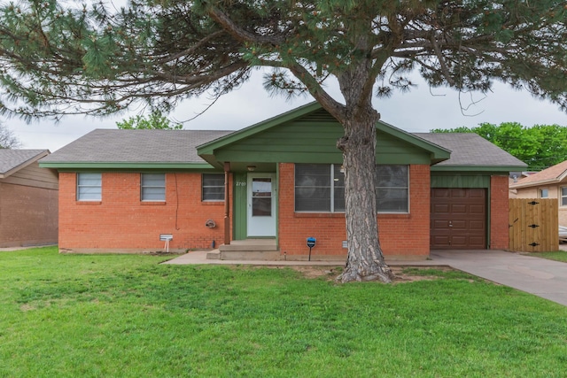 2709 Mohawk Dr, Amarillo, TX 79109 - ranch-style house featuring driveway, brick siding, and a garage