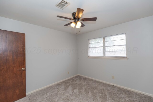2709 Mohawk Dr, Amarillo, TX 79109 - carpeted empty room featuring ceiling fan and baseboards