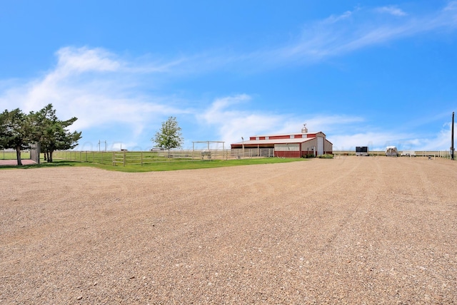 3465 Fm 1058, Hereford, TX 79045 - view of yard with an outdoor structure, a view of rural / pastoral area, and a pole building