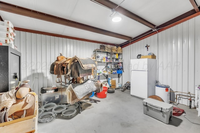3465 Fm 1058, Hereford, TX 79045 - garage with freestanding refrigerator