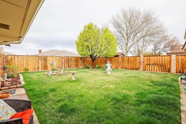 3508 Reeder Dr, Amarillo, TX 79121 - view of yard featuring a fenced backyard